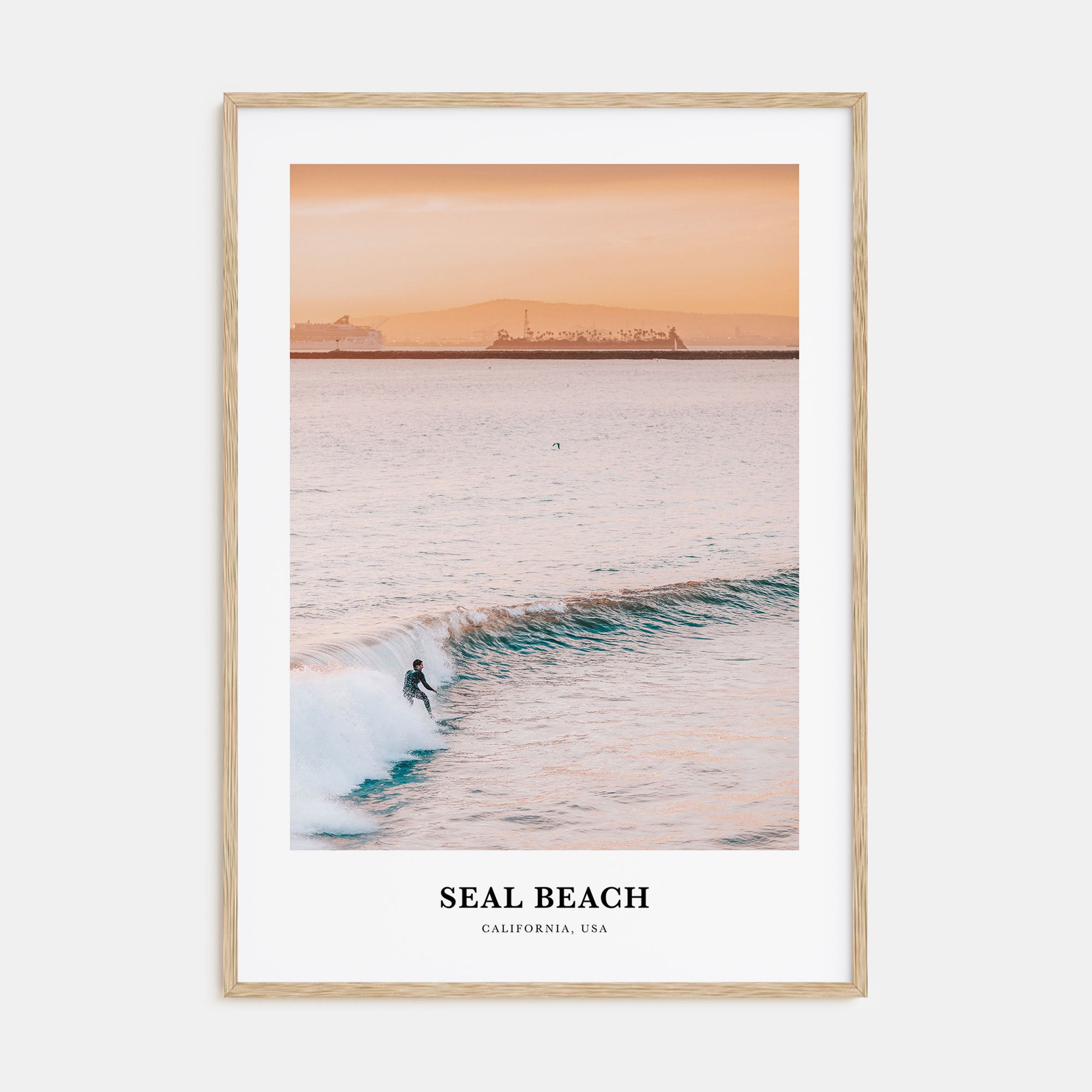 Seal Beach Portrait Color No 1 Poster