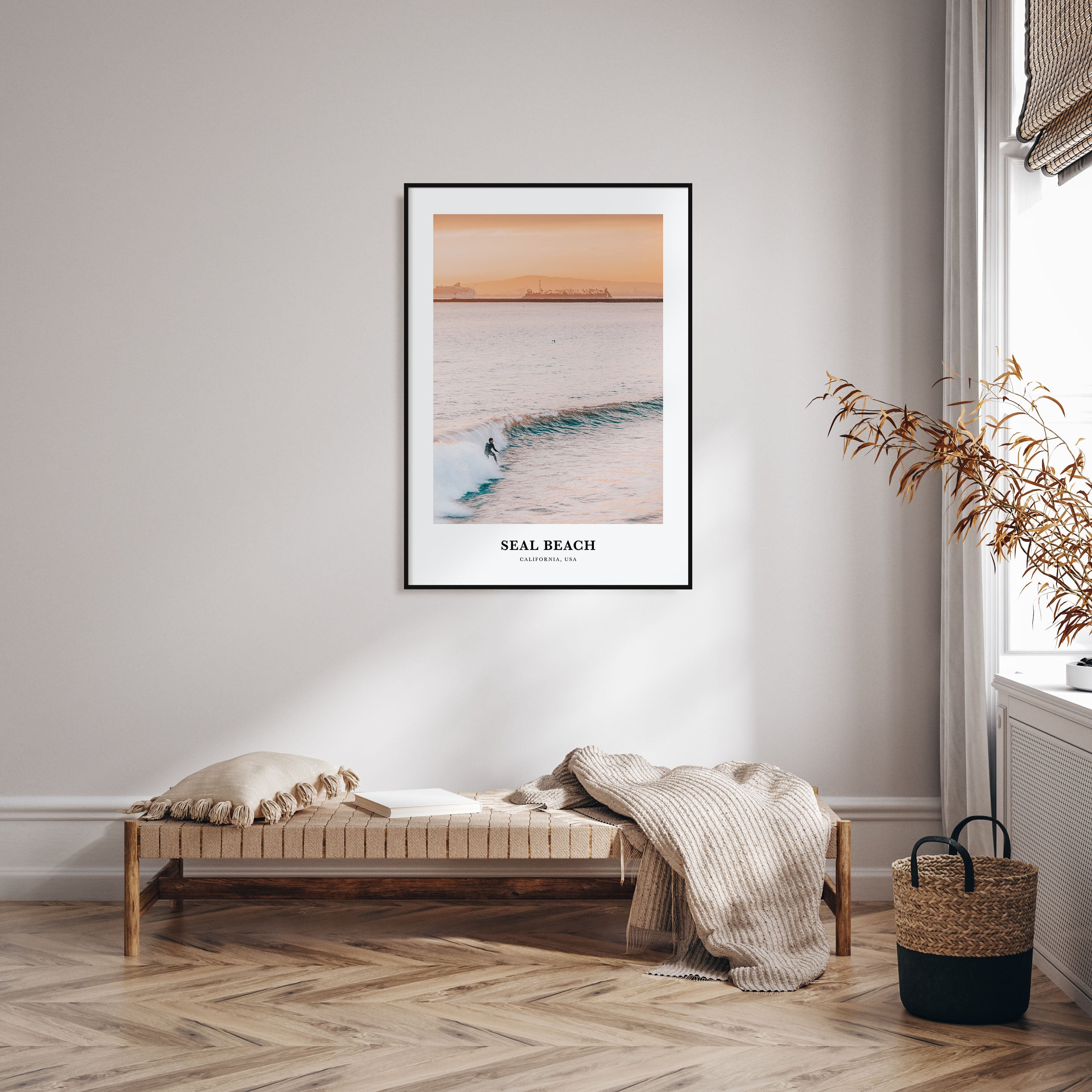 Seal Beach Portrait Color No 1 Poster