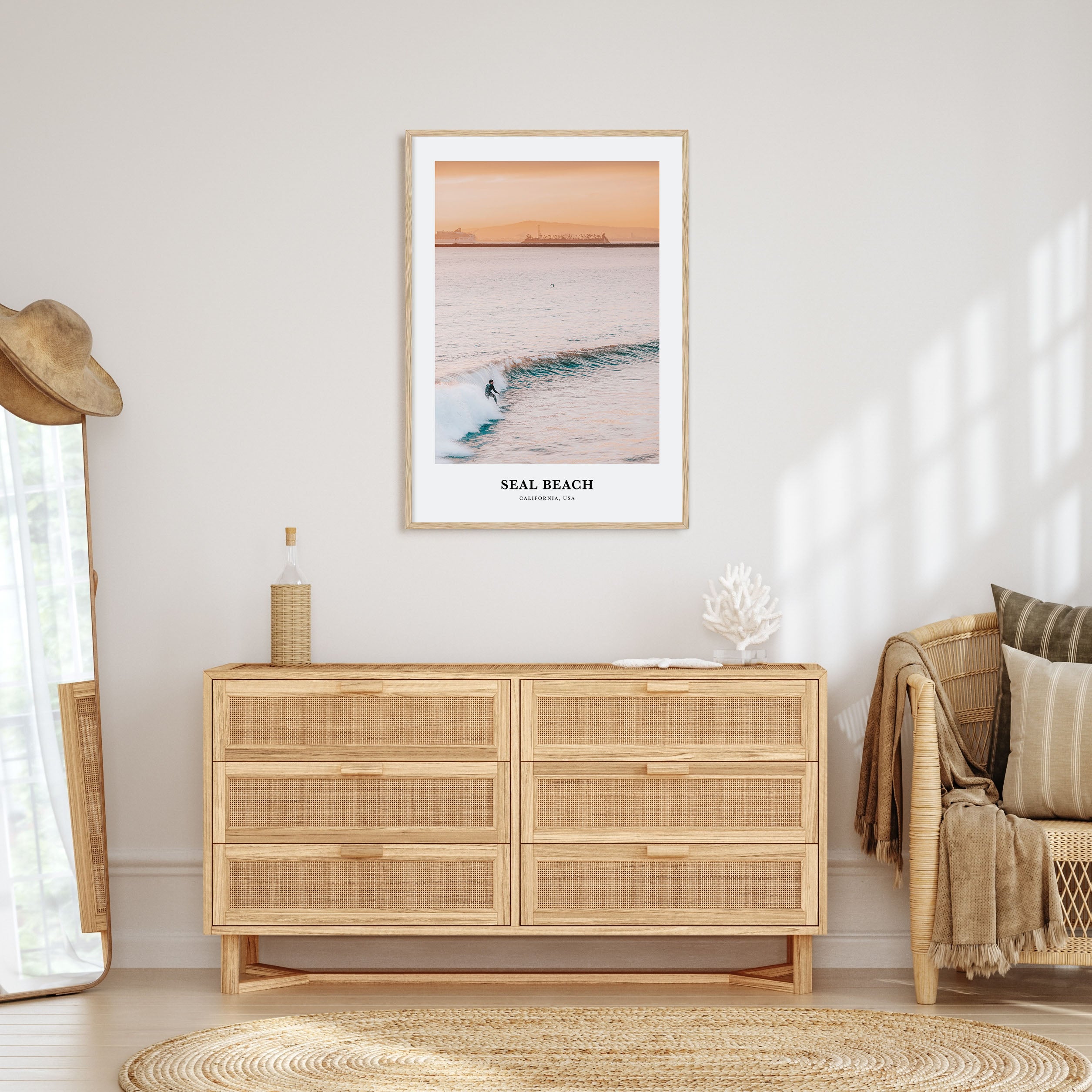 Seal Beach Portrait Color No 1 Poster