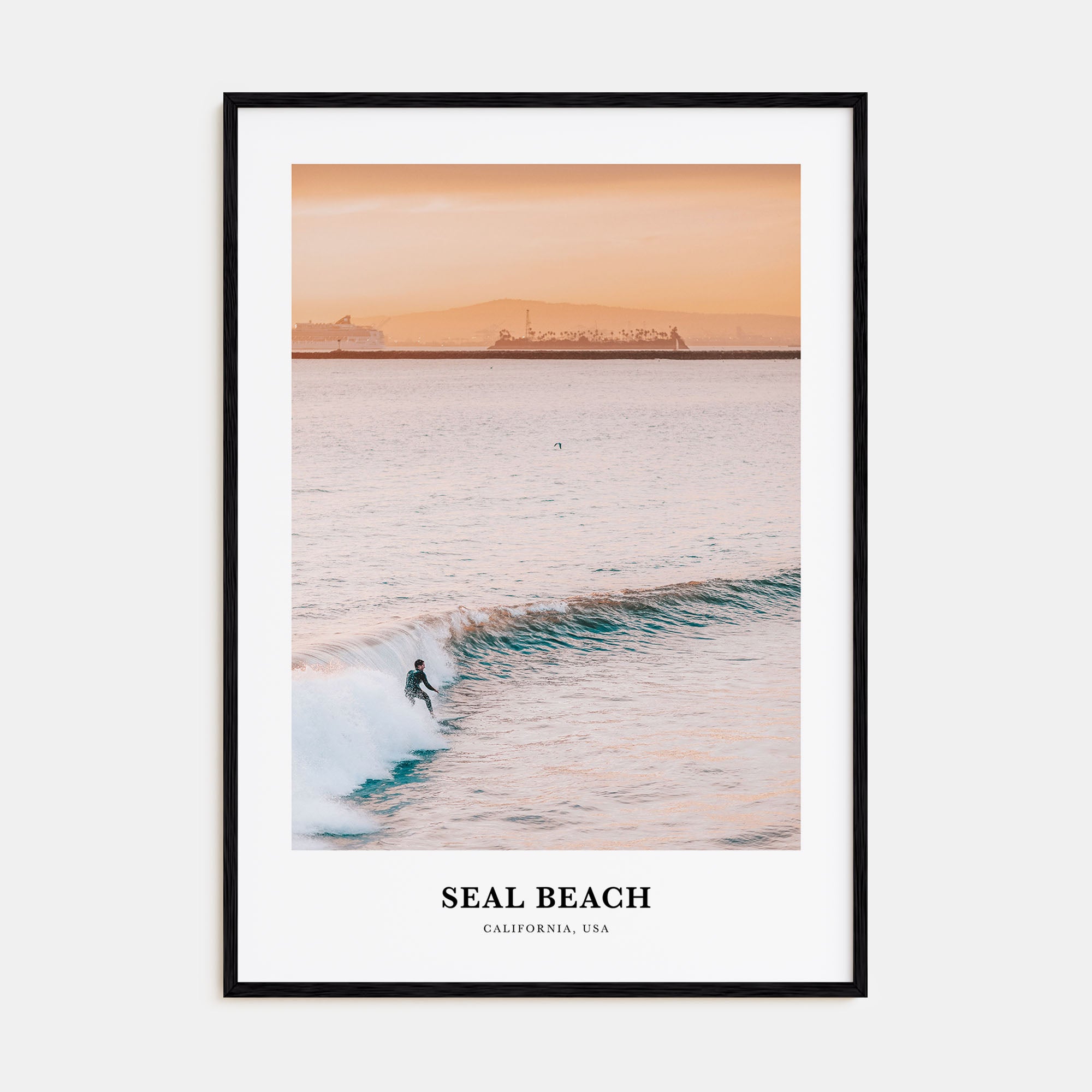 Seal Beach Portrait Color No 1 Poster