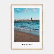 Seal Beach Portrait Color No 2 Poster