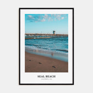 Seal Beach Portrait Color No 2 Poster
