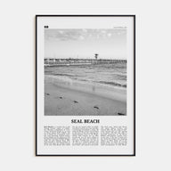 Seal Beach Travel B&W No 1 Poster