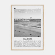 Seal Beach Travel B&W No 1 Poster