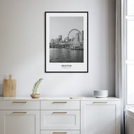 Seattle Portrait B&W No 3 Poster