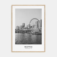 Seattle Portrait B&W No 3 Poster