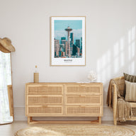 Seattle Portrait Color No 3 Poster