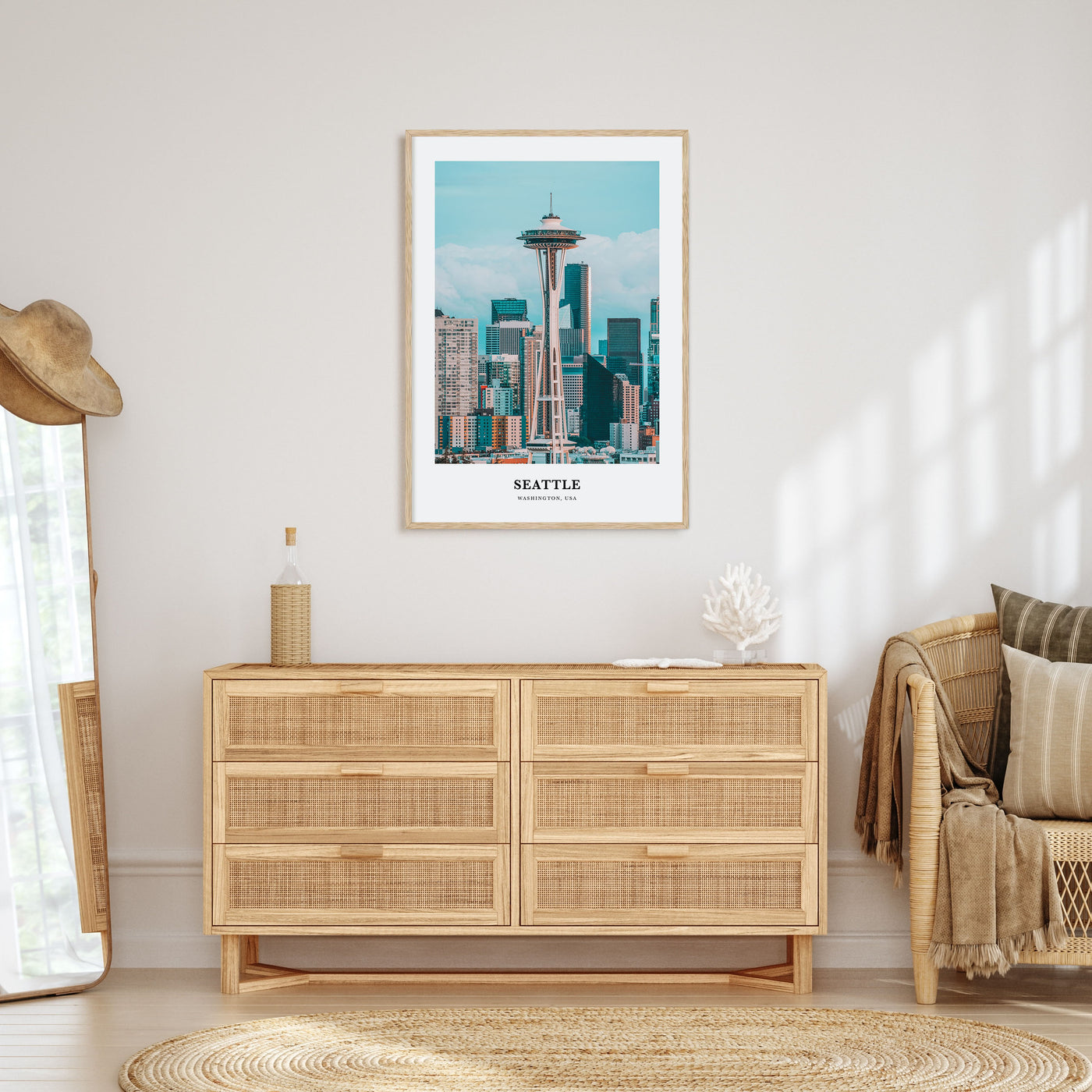 Seattle Portrait Color No 3 Poster