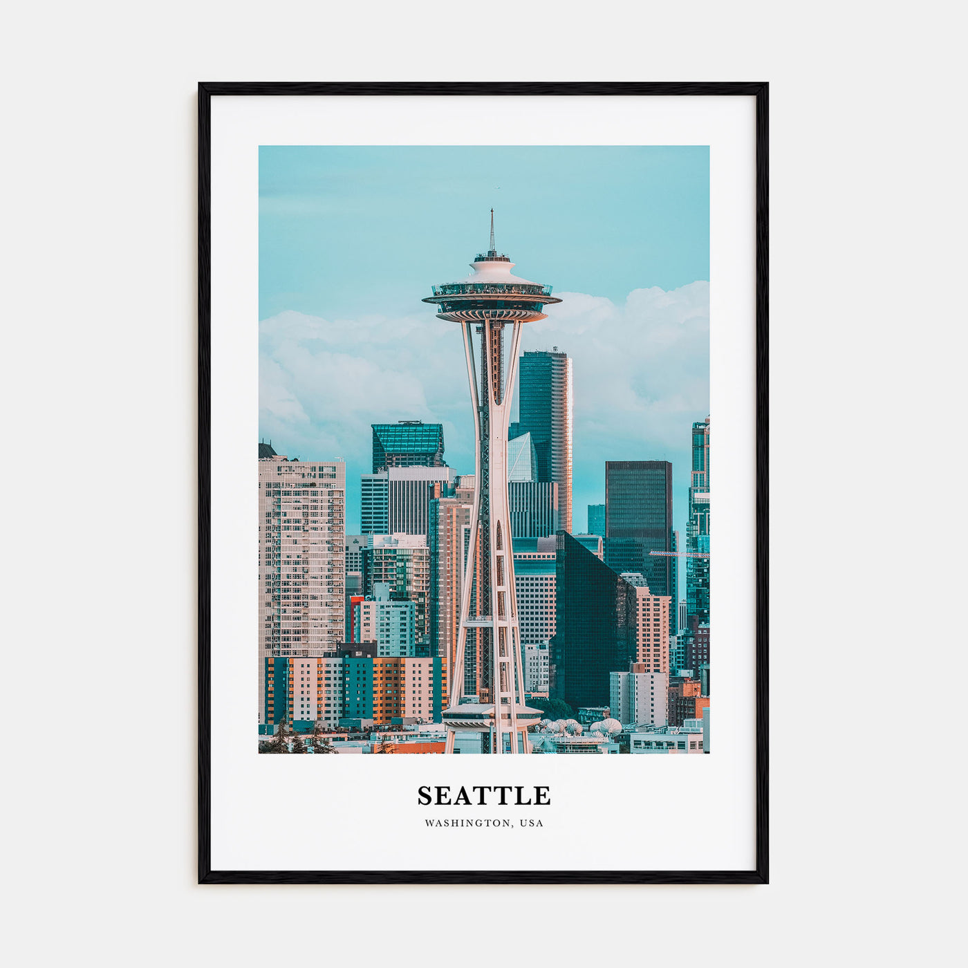 Seattle Portrait Color No 3 Poster