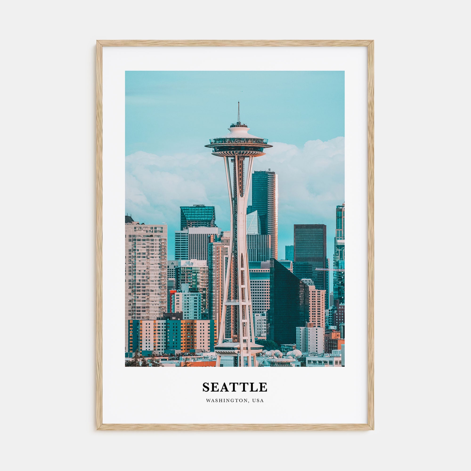 Seattle Portrait Color No 3 Poster