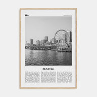 Seattle Travel B&W No 3 Poster