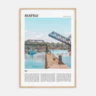 Seattle Travel Color No 2 Poster