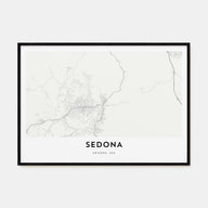 Sedona Map Landscape Poster