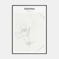 Sedona Map Portrait Poster