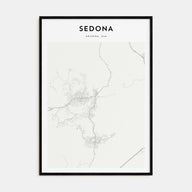 Sedona Map Portrait Poster
