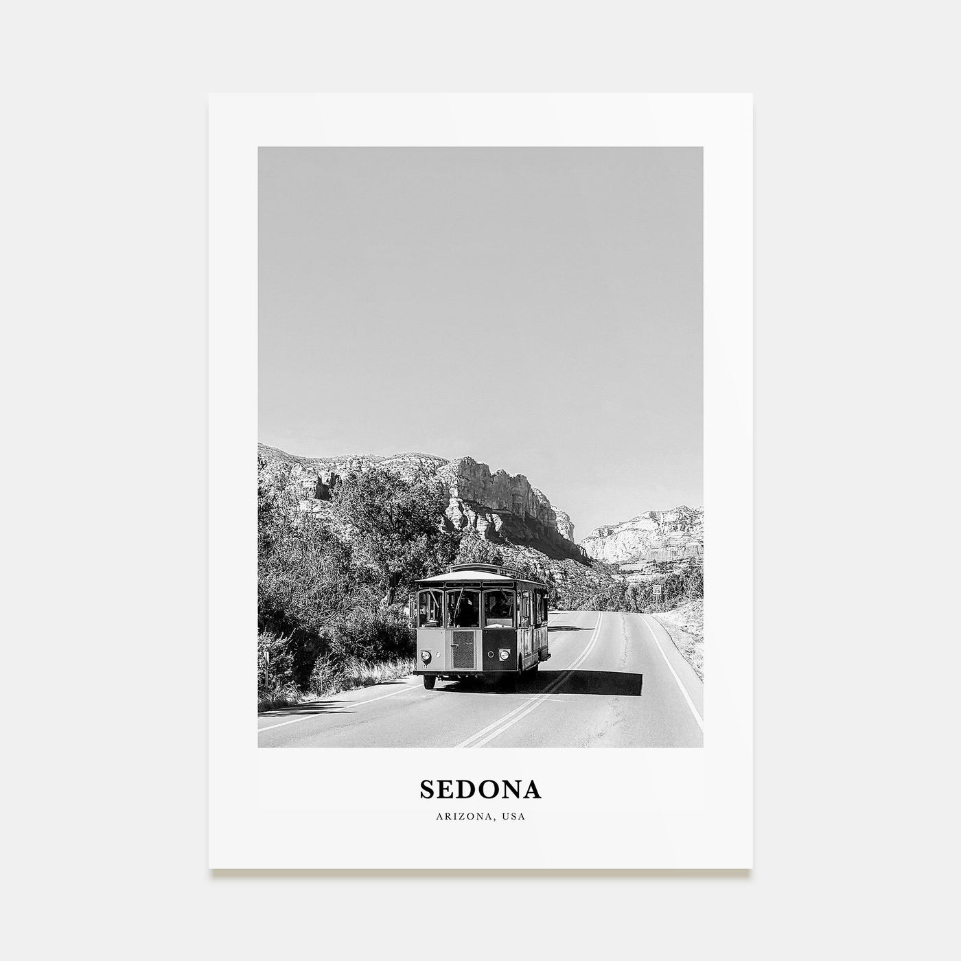 Sedona Portrait B&W Poster