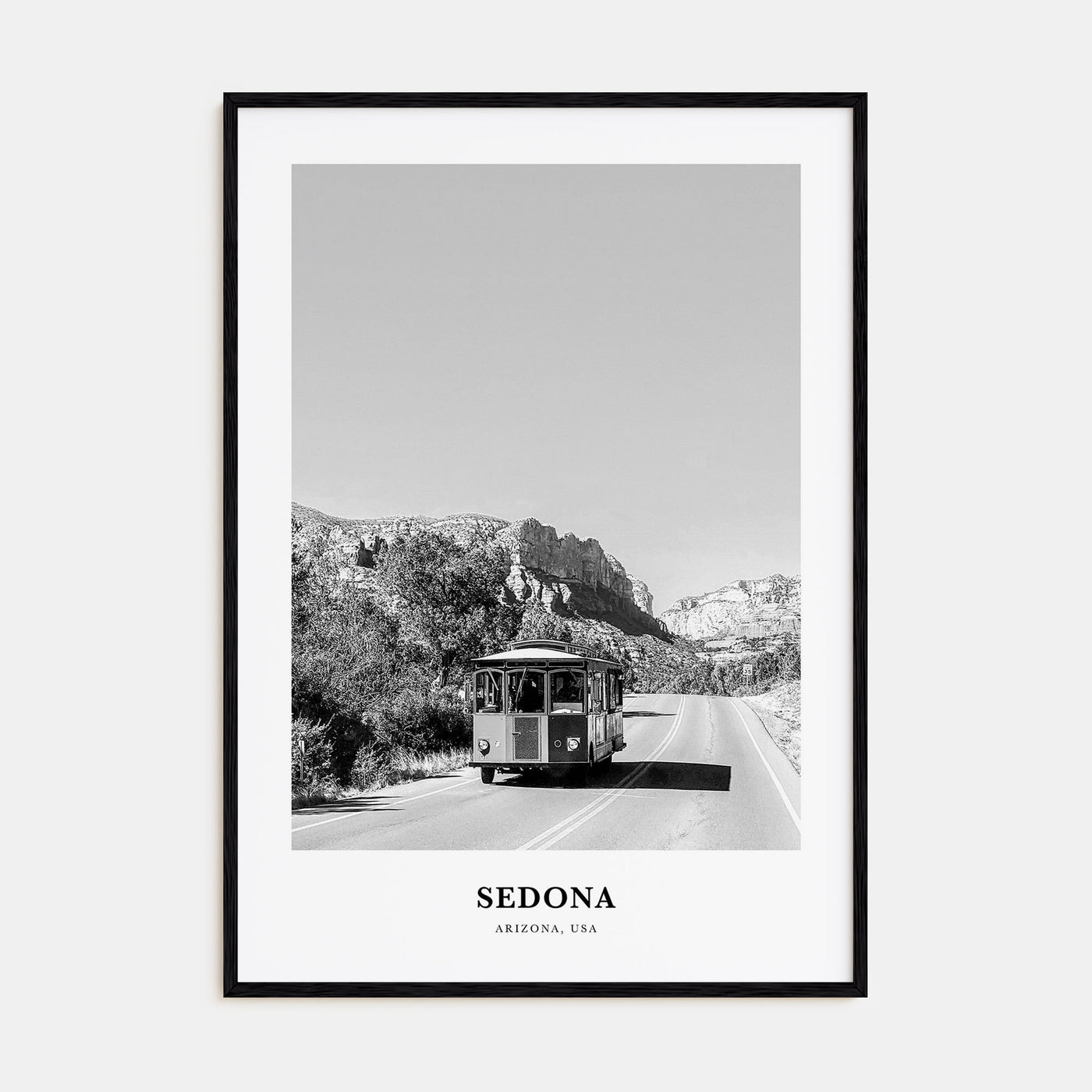 Sedona Portrait B&W Poster