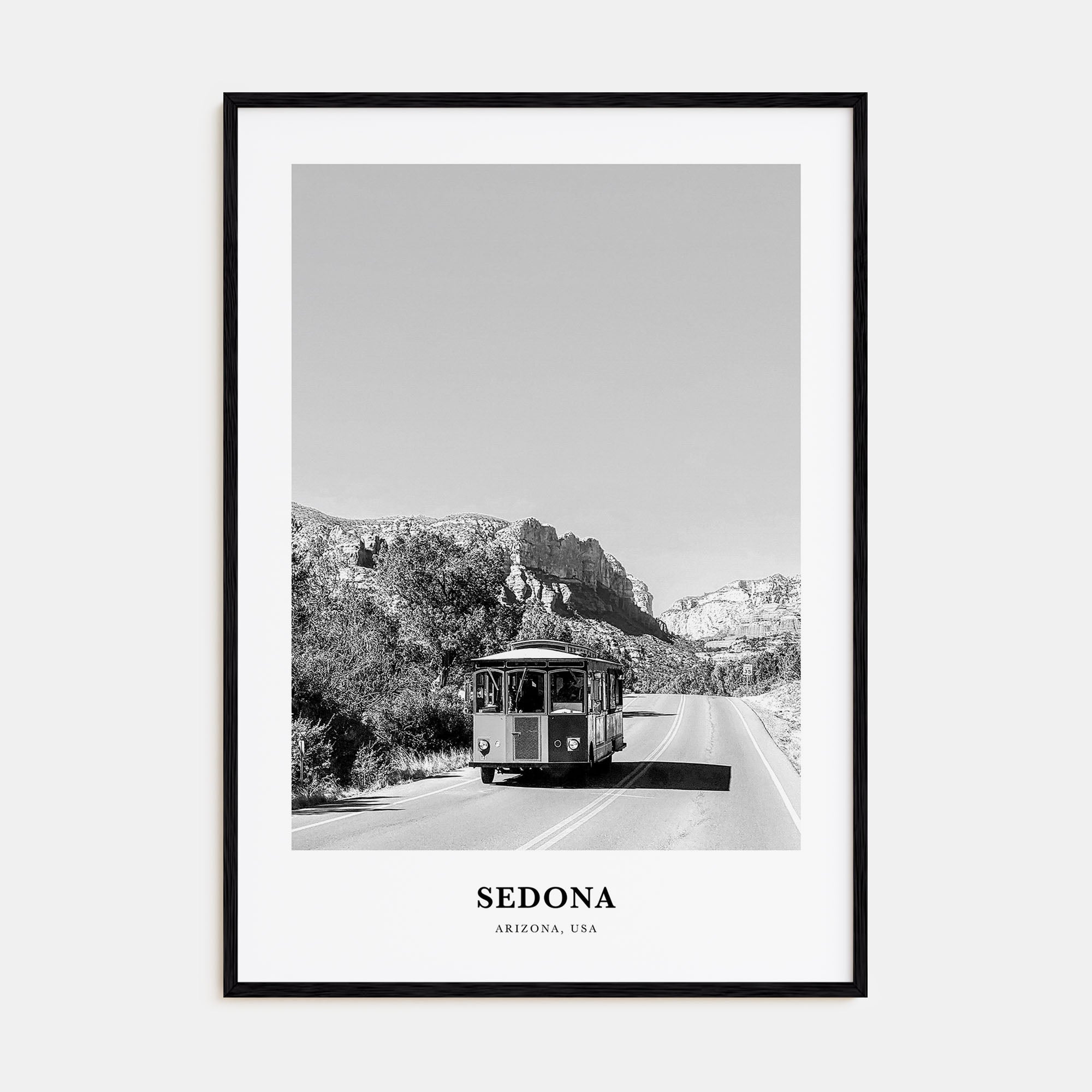 Sedona Portrait B&W Poster