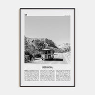 Sedona Travel B&W Poster