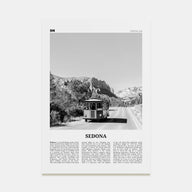 Sedona Travel B&W Poster