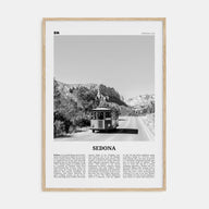 Sedona Travel B&W Poster