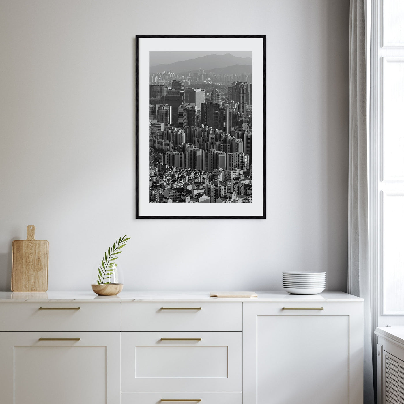 Seoul Photo B&W No 1 Poster
