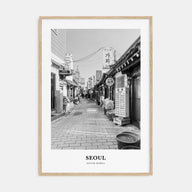 Seoul Portrait B&W No 2 Poster