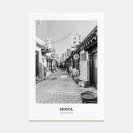 Seoul Portrait B&W No 2 Poster