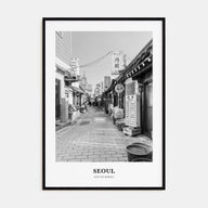 Seoul Portrait B&W No 2 Poster