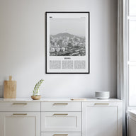 Seoul Travel B&W No 2 Poster