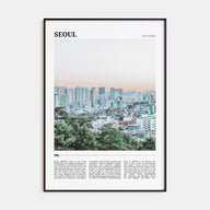 Seoul Travel Color Poster