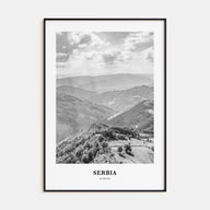 Serbia Portrait B&W Poster