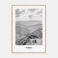 Serbia Portrait B&W Poster