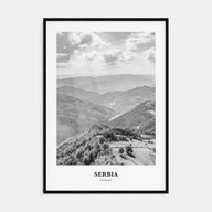 Serbia Portrait B&W Poster