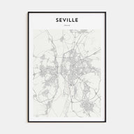 Seville Map Portrait Poster
