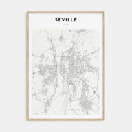 Seville Map Portrait Poster