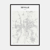 Seville Map Portrait Poster