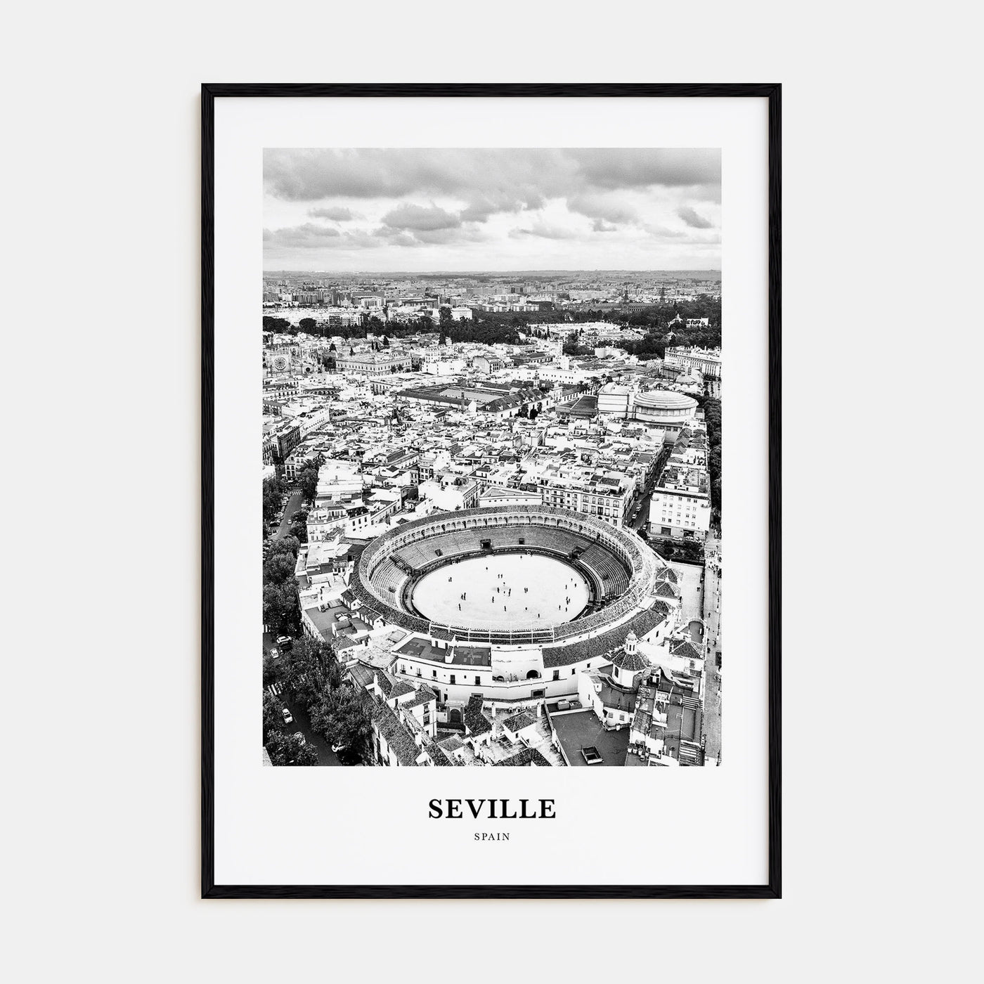Seville Portrait B&W Poster