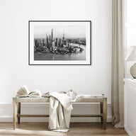 Shanghai Landscape B&W Poster