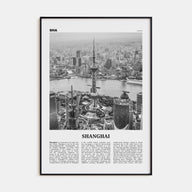 Shanghai Travel B&W No 1 Poster
