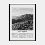 Shenandoah Travel B&W Poster