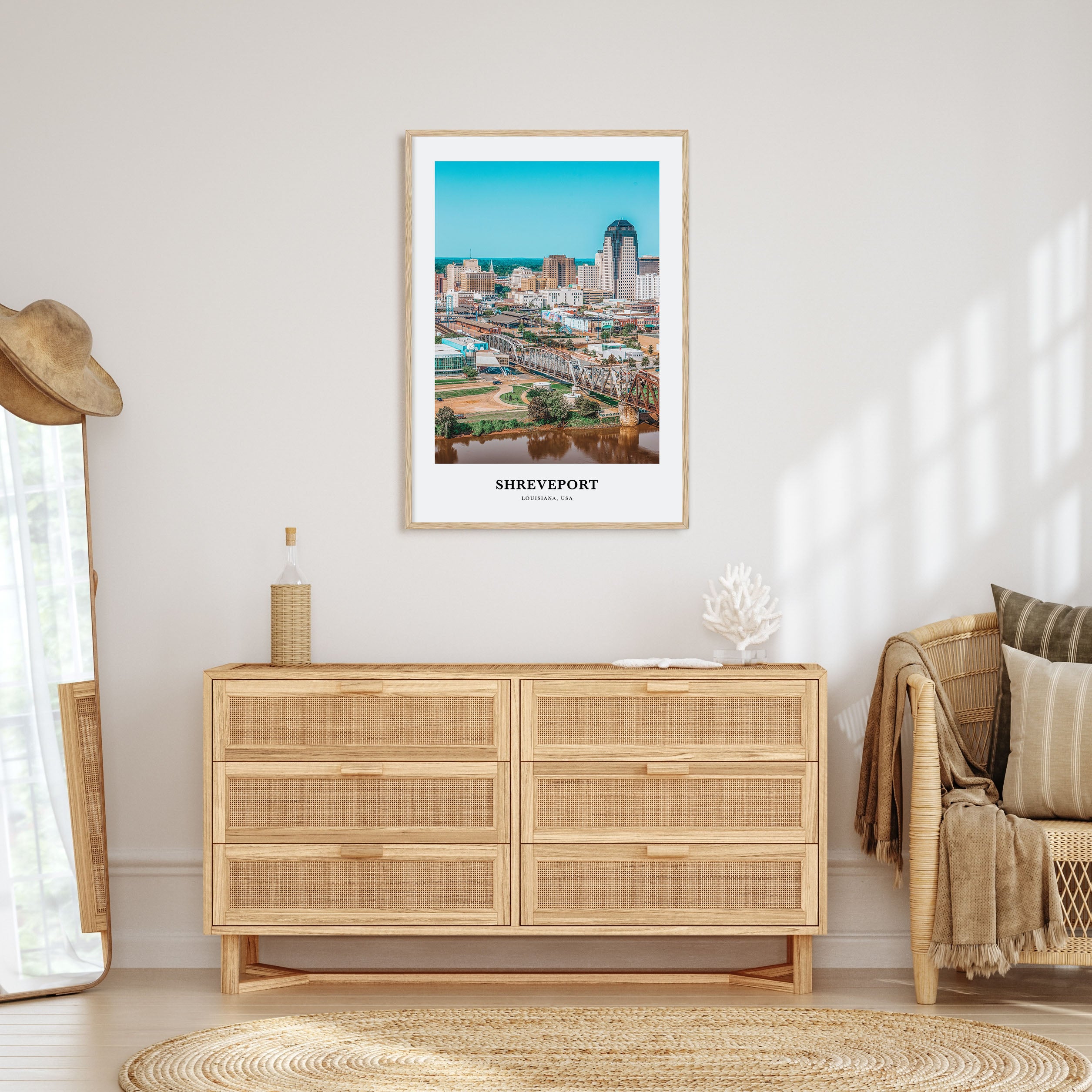 Shreveport Portrait Color Poster
