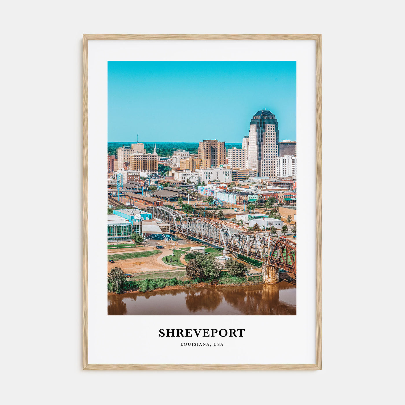 Shreveport Portrait Color Poster