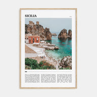 Sicilia Travel Color Poster