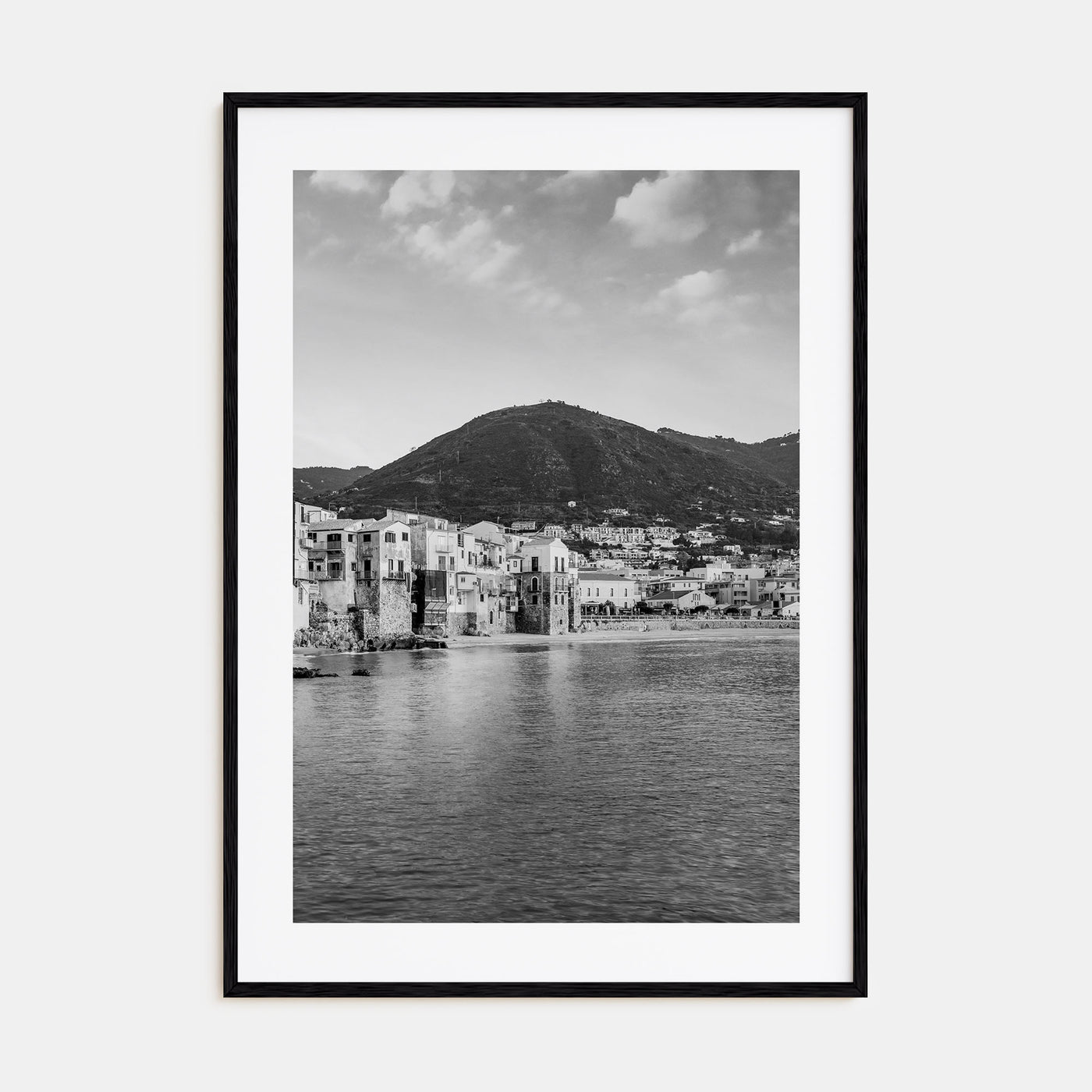 Sicily Photo B&W Poster