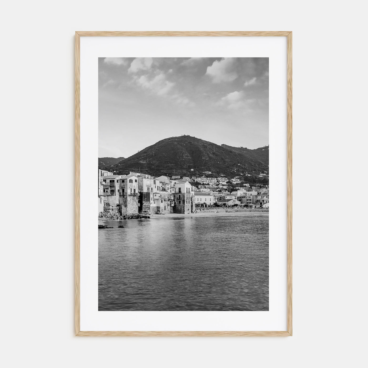 Sicily Photo B&W Poster