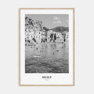 Sicily Portrait B&W No 2 Poster