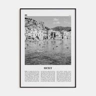 Sicily Travel B&W No 1 Poster