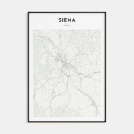 Siena Map Portrait Poster