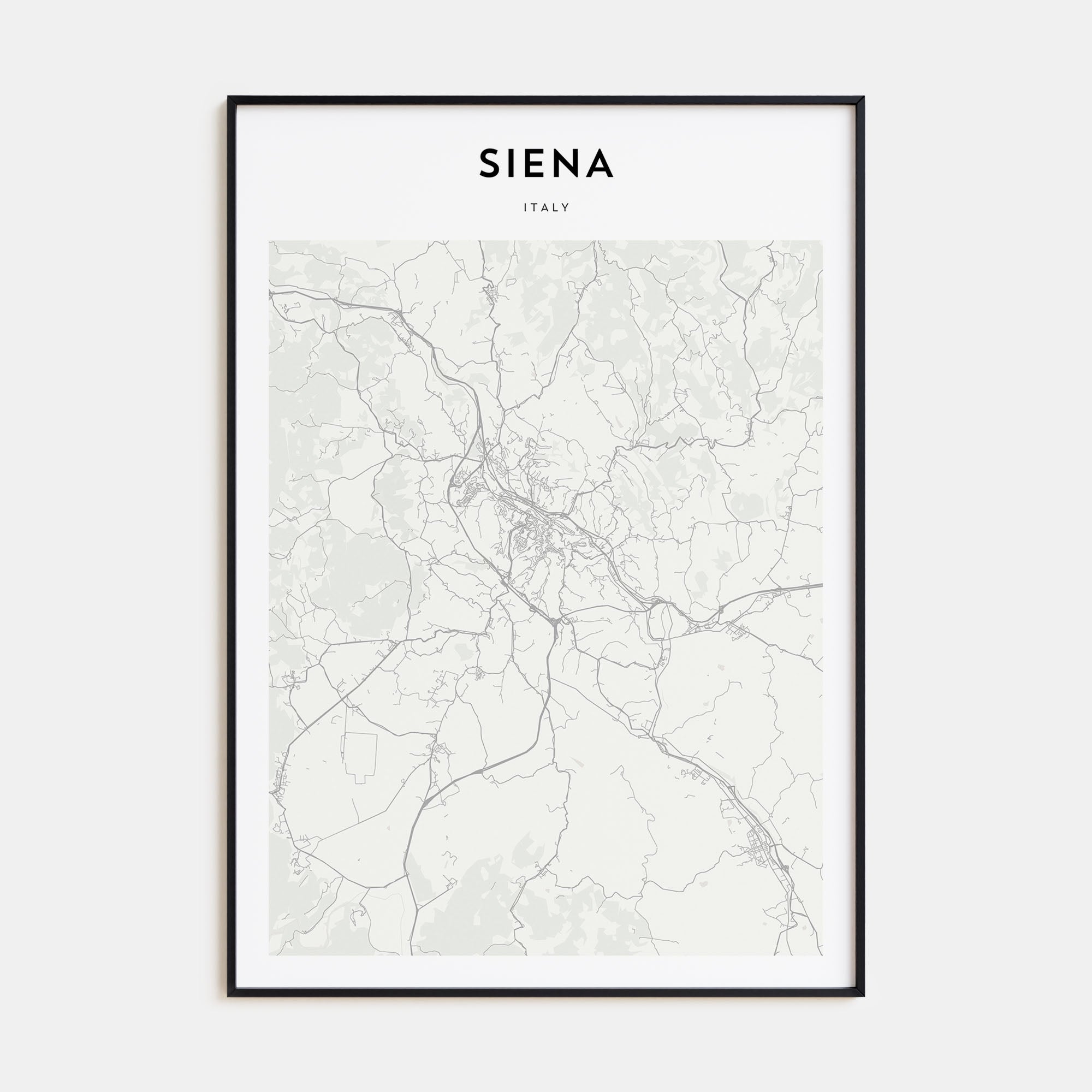 Siena Map Portrait Poster